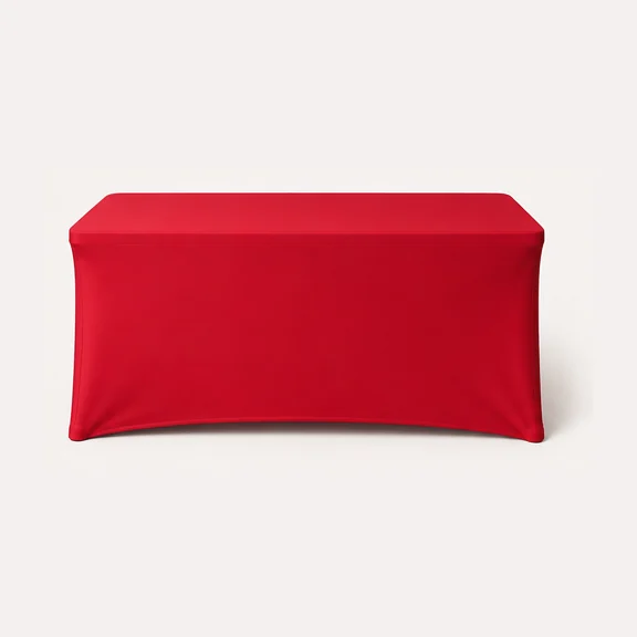 Rico & Stitch 6ft Fitted Table Throw, shown blank before decoration