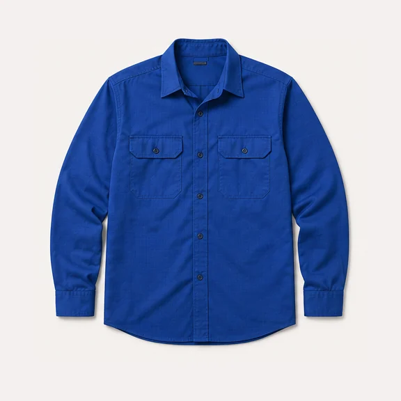 Red Kap Ripstop Work Shirt, shown blank before decoration