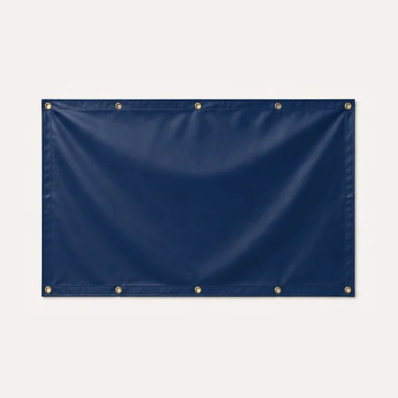 Rico & Stitch 13oz Vinyl Banner, shown blank before decoration