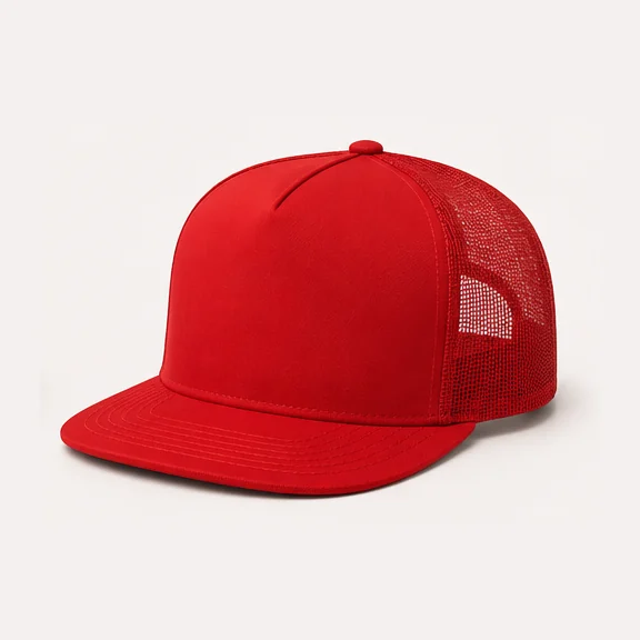 Yupoong Retro Trucker Cap, shown blank before decoration